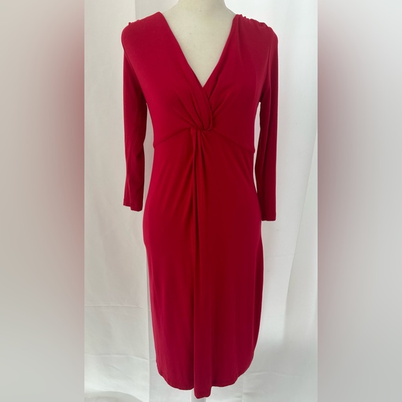 SOMA Red Midi Twist Dress - Picture 1 of 6